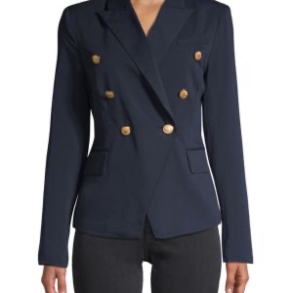 Walter Baker Navy Phelps Double-Breasted Blazer ~ NWT ~ Size Medium - Picture 2 of 8